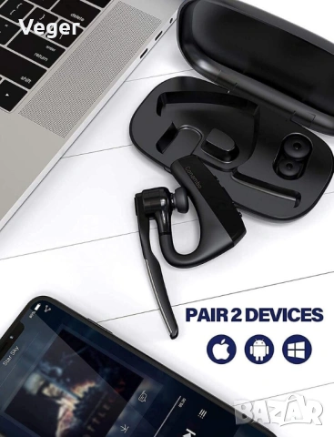 Conambo k18 безжична Bluetooth 5.1 слушалка с cVc Noise-Cancelling микрофон, снимка 3 - Bluetooth слушалки - 54597746