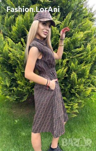Дамска рокля FENDI, снимка 2 - Рокли - 54561107