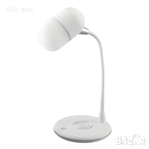 Настолна LED лампа 3 в 1 - Безжично зарядно 5W и Bluetooth високоговорител, снимка 8 - Други - 55113976
