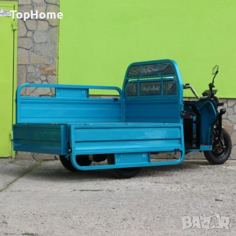 Електрическа Товарна Триколка HEAVY CARGO 2000W СИНЯ, снимка 3 - Мотоциклети и мототехника - 54120200