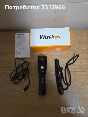Фенерче за гмуркане Wurkkos DL20R, 3200 лумена фенерче