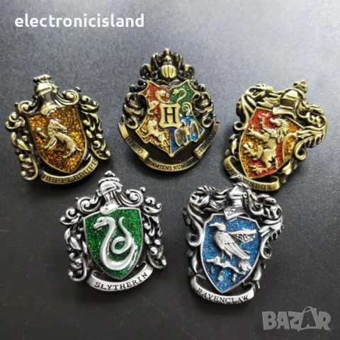 Брошка Хари Потър Harry Potter, Griffindor, Slytherin, Ravenclaw, Hufflepuff