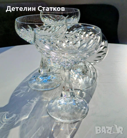 Кристални чаши за вино 5 бр.