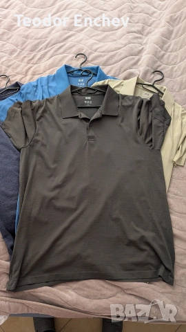 4 броя Тениски с яка polo Uniqlo Dry Ex,размер XL, снимка 2 - Тениски - 54930441