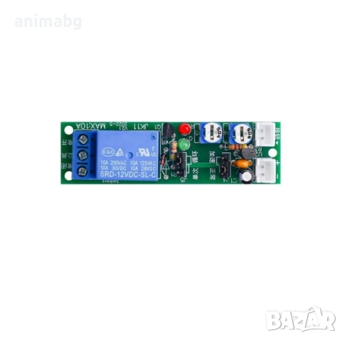 ANIMABG Регулируем цикличен таймер със забавено включване/изключване, Релеен модул за захранване 12V