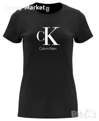 Дамска тениска Calvin Klein принт, снимка 2 - Тениски - 54924365