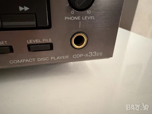 SONY CDP-X33ES CD Player X33ES, снимка 3 - Ресийвъри, усилватели, смесителни пултове - 55563471