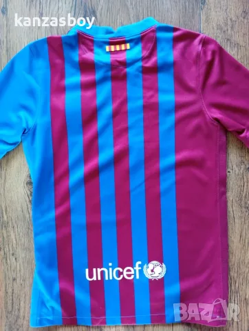Nike FC Barcelona Stadium 2021/22 Home Junior- детска тениска р-р 137см - 147см, снимка 6 - Детски тениски и потници - 55349448