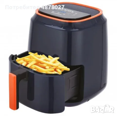 Фритюрник KUMTEL Airfryer с LED дисплей и сензорно управление, снимка 5 - Фритюрници - 55674945