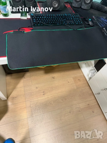 RGB Gaming mouse mat пад за клавиатура с подцветка, снимка 10 - Клавиатури и мишки - 54183668