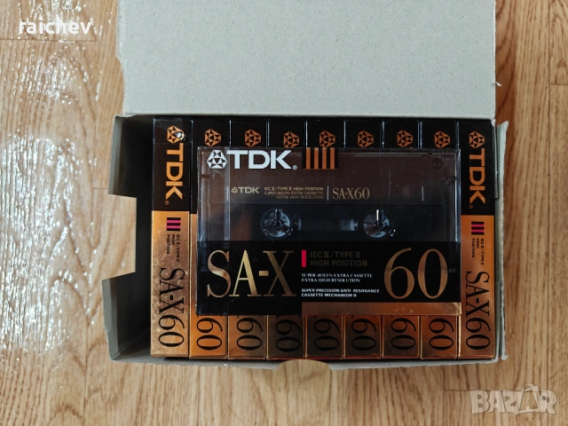 10 касети TDK SA-X 60 NOS