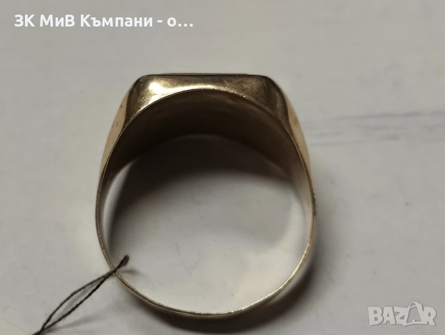 Златен мъжки пръстен 4.32гр-14к, снимка 2 - Пръстени - 54597716