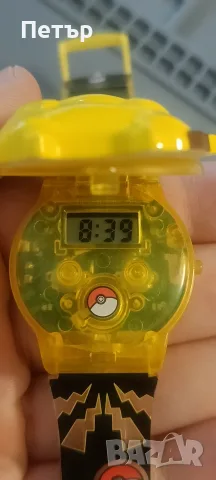 Оригинален ретро часовник Nintendo Pokémon - Pikachu (1998 г.) / Vintage C-Watch, снимка 2 - Детски - 55400388