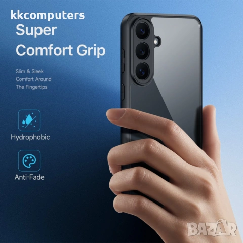 DUX DUCIS Samsung Galaxy S26 FE Калъф - PC+TPU, Прозрачен гръб, Черен, снимка 4 - Калъфи, кейсове - 55036111