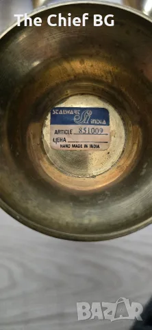 Винтидж Чаши и Ваза месинг, снимка 6 - Вази - 55461682