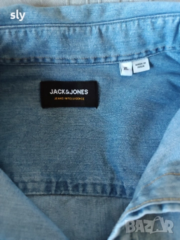Дънкова риза Jack & Jones , снимка 3 - Ризи - 53802336