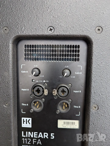 Тонколони HK Audio Linear 5 112 FA 12" (Black) с проблем, снимка 9 - Други - 47463748
