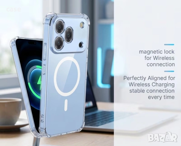 Honor 600pro кейс crystal clear Magsafe ударо-устойчив, снимка 3 - Калъфи, кейсове - 54738754
