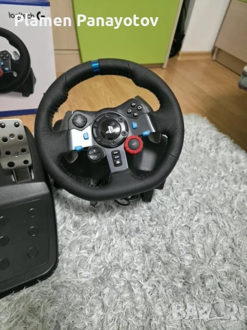 LOGITECH G29 driving force racing + shifter, снимка 5 - Игри за PC - 54384155