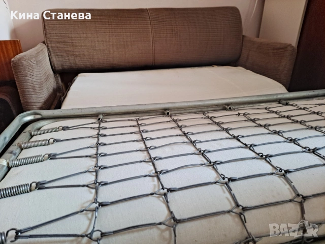 Разтегателен диван с механизъм за единично легло + бонус, снимка 3 - Дивани и мека мебел - 54931526