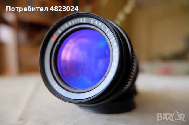 Carl zeiss Jena Sonnar MC 135mm f3.5 Lens. M42 Mount, снимка 3 - Обективи и филтри - 54664411