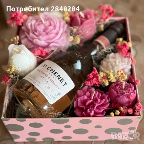 Букети от соев восък, снимка 5 - Подаръци за жени - 54356751