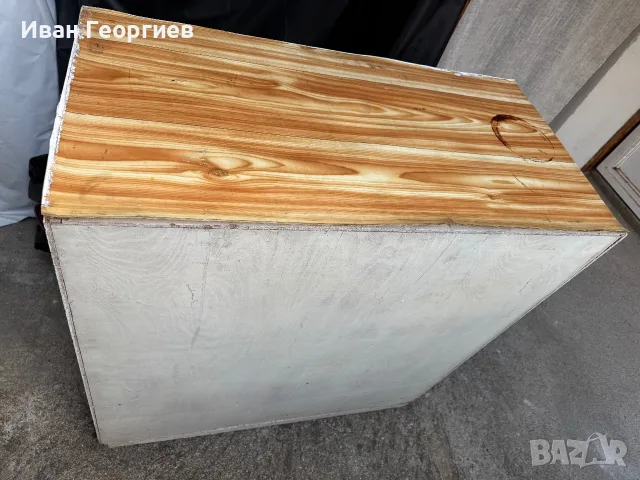 Дървен бял шкаф Ш/Д/В- 100/50/100см, снимка 7 - Шкафове - 55348620