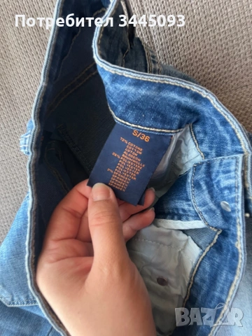 Нови 3/4 дънкови панталони - рр S, снимка 10 - Дънки - 54341401