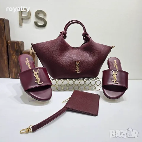 Yves Saint Laurent Дамски Чехли и Чанта Различни Цветове YSL, снимка 2 - Чанти - 55329628