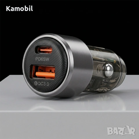 Зарядно за кола Blavec Nitro PD 65W + QC3.0 Type C/Type C USB, снимка 2 - Зарядни за кола - 54301157