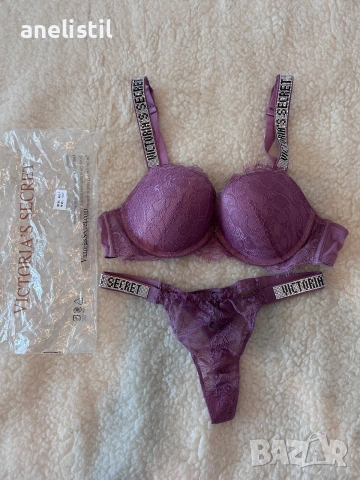 Нов комплект Victoria’s Secret – сутиен + прашка (оригинал)