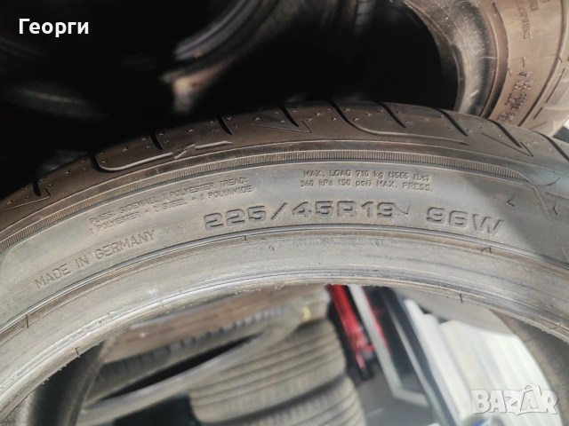 2бр. летни гуми 225/45/19 Goodyear, снимка 7 - Гуми и джанти - 55240815