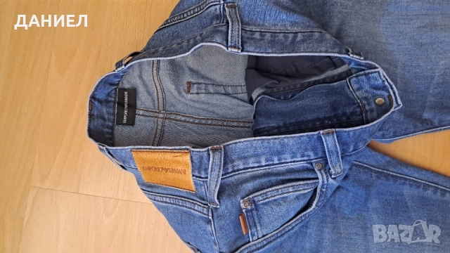 Оригинални мъжки дънки Armani Jeans размер W30 L32, снимка 3 - Дънки - 55078508