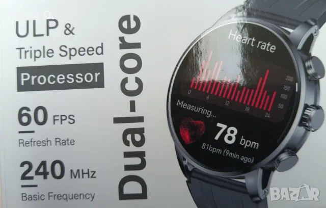 Смарт часовник Kieslect Kr2 (Smart Calling Watch) – Много запазен, работи перфектно!, снимка 2 - Смарт часовници - 55612897