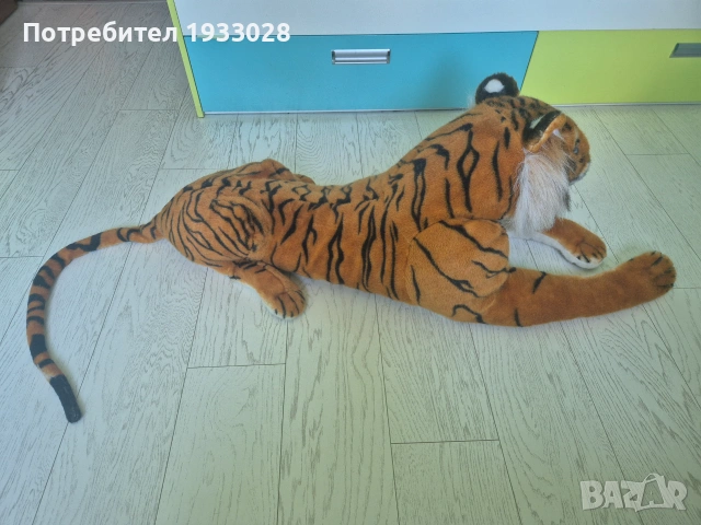 Голям плюшен тигър, снимка 3 - Други животни - 54995323