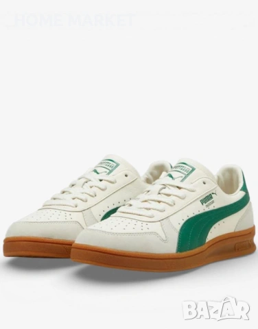 PUMA Indoor Og Shoes White/Green Мъжки маратонки PUMA Indoor OG в бяло и зелено с първокласна кожа , снимка 3 - Маратонки - 54661093
