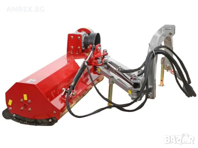 Страничен мулчер за трактор GeoTech PRO 125 см | Хидравлично рамо | 30–35 к.с., снимка 3 - Селскостопанска техника - 55322678