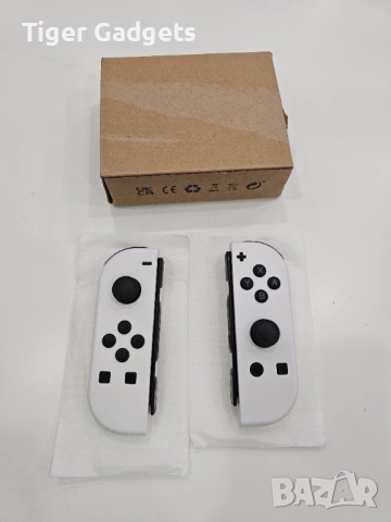 Контролери за Nintendo Switch Joy-Con безжични с вибрация, бели, снимка 7 - Аксесоари - 53983146