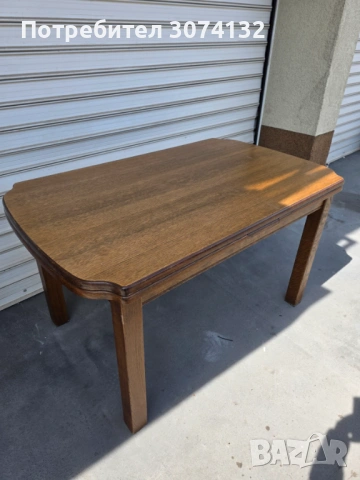 Масивна дъбова разтегателна маса в стил Рустик, снимка 2 - Маси - 54208290