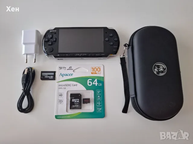 Sony PSP 3000 - Playstation Portable - качени много игри - хакната