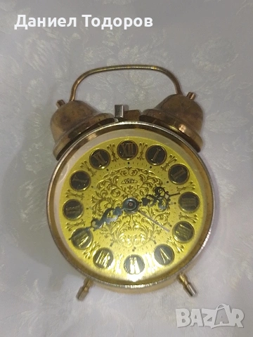 Стар чешки часовник-будилник PRIM, снимка 3 - Колекции - 54135593