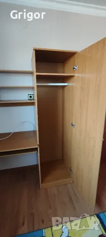 бюро с надстройка и гардероб, снимка 4 - Гардероби - 55676127