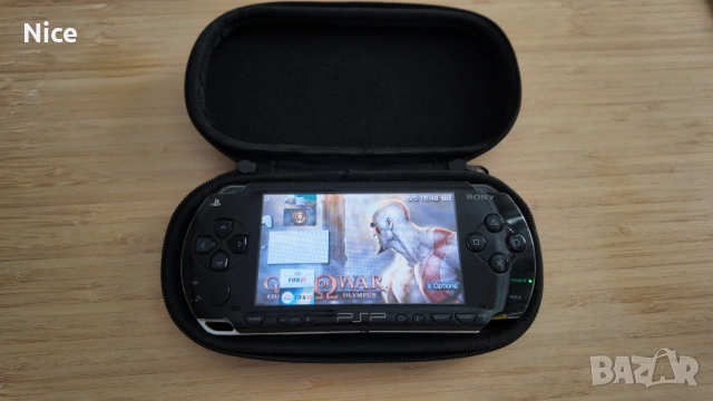 PSP + 64GB карта с игри + нова батерия + зарядно + калъф , снимка 11 - PlayStation конзоли - 54428638