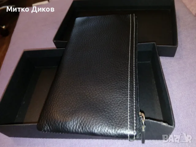 Tosca Blu марков женски клъч 193х105мм естествена кожа нов в кутия, снимка 6 - Портфейли, портмонета - 55571771