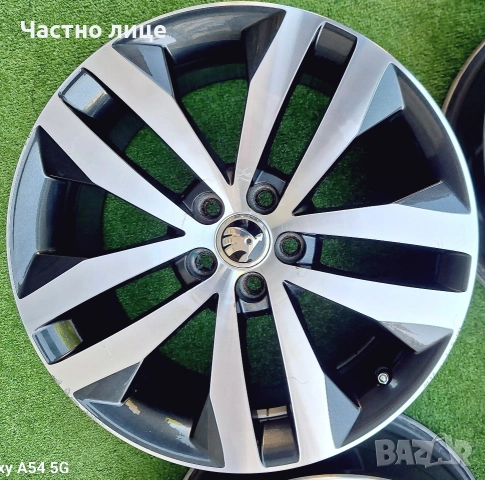 Продавам 4бр оригинални 17-ки за Шкода Скала,Камик,Фабиа,Ромстер,Практик, снимка 5 - Гуми и джанти - 54410536