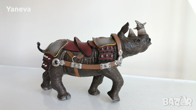 Schleich, vintage, екшън фигури , модел боен слон и боен носорог , снимка 10 - Фигурки - 55179670