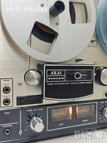 ретро стерео ролков магнетофон Hi-Fi AKAI 4000DS, снимка 7 - Ресийвъри, усилватели, смесителни пултове - 54560901