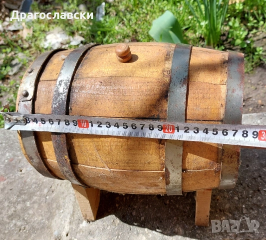 стара дървена фигура дърворезба дървено магаре с буре, бъчва, бутилка, снимка 18 - Статуетки - 28884142