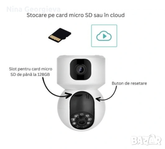Wi-Fi Full HD камера – Защитете дома си със стил и функционалност, снимка 3 - IP камери - 54884251