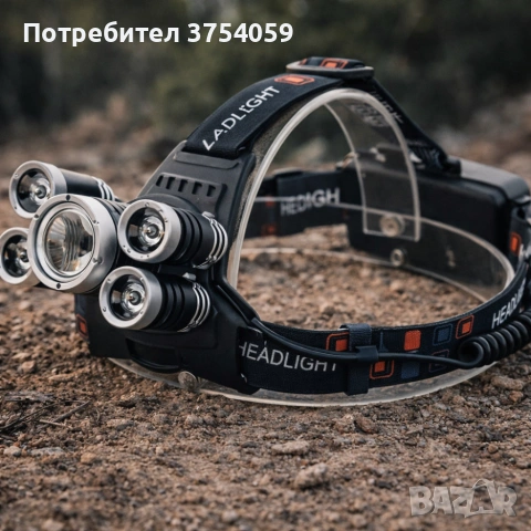Мощен Led челник 5 в 1 с регулируем ъгъл